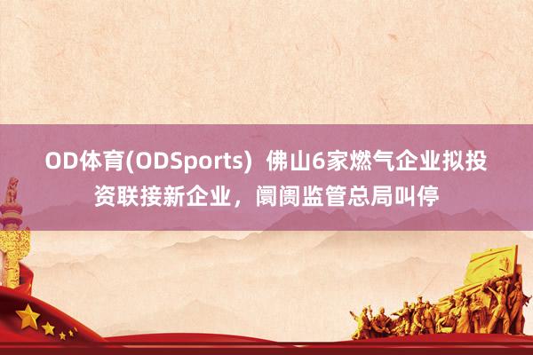 OD体育(ODSports)  佛山6家燃气企业拟投资联接新企业，阛阓监管总局叫停