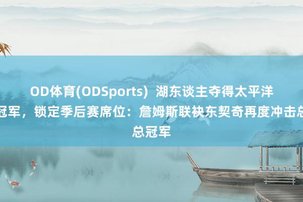 OD体育(ODSports)  湖东谈主夺得太平洋赛区冠军，锁定季后赛席位：詹姆斯联袂东契奇再度冲击总冠军